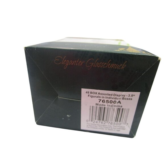 Krebs Glass Chubby Snowman Ornament Red Scarf Hat 3.5" NIB - Picture 3 of 8